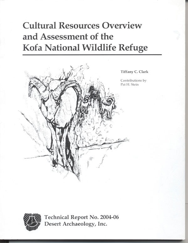 Cultural Resources Overview And Assessment Of The Kofa National ...